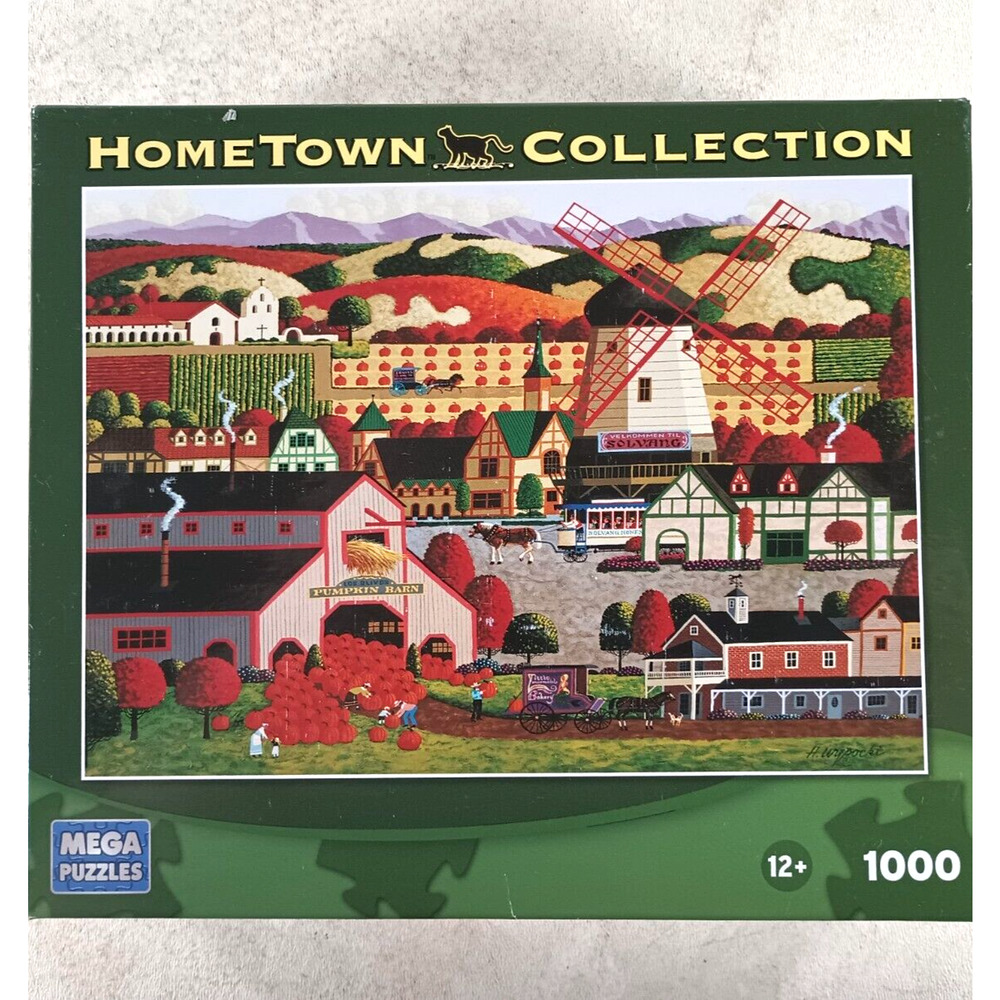 Fall Harvest 1000 Piece Jigsaw Puzzle 26.6" x 19.2" Hometown Collection